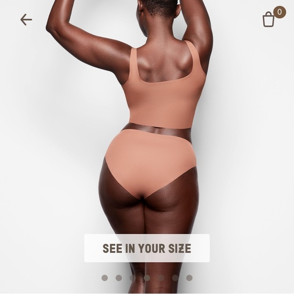 SKIMS Smooth Essentials Crop Tank and Brief Set - Picture 4 of 7